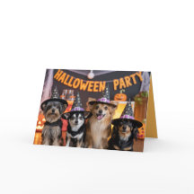 Canine Halloween Party Uitnodiging