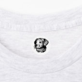 Canine Head schets Labels (Aangebracht)