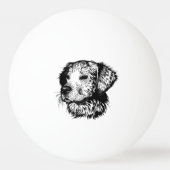 Canine Head schets Pingpongballen (Achterkant)