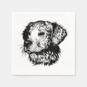 Canine Head schets Servet (Voorkant)