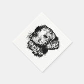 Canine Head schets Servet (Hoek)