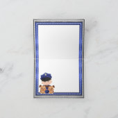 Canine Police Baby shower Bedankkaart (Binnen)