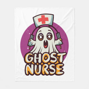 Canine zorg op Halloween Een Spooky Verpleegkundig Fleece Deken