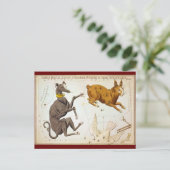 Canis Major, Lepus, Columba Noachi en Cela Sculpto Briefkaart (Staand voorkant)