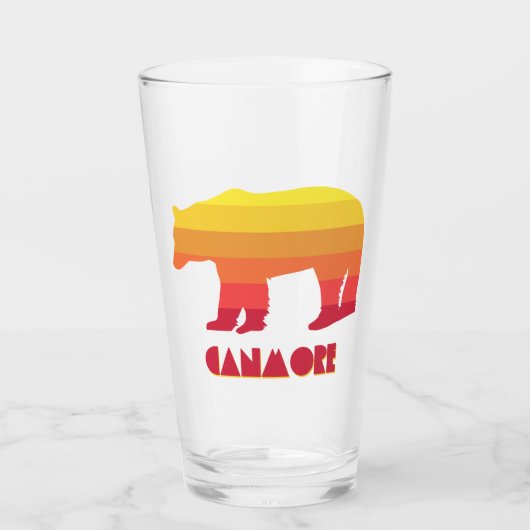 Canmore Alberta Rainbow Beer Glas (Voorkant)