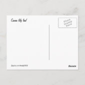 Canna Lily leaf ~ briefkaart (Achterkant)