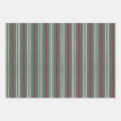 Canne à canne, papier d'enveloppement de Noël de s (Devant 3)