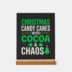 Canne à sucre de Noël Chaos de cacao de fêtes