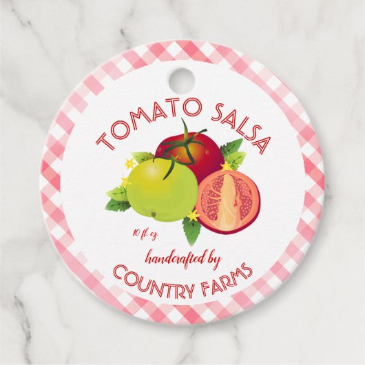 Canne de fruits de tomate | Étiquette Jar (Devant)