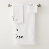 Canne de golf personnalisée élégante avec nom (En situation)