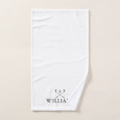 Canne de golf personnalisée élégante avec nom (Serviette à main)