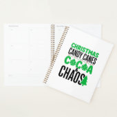 Canne de Noël au Cacao Chaos Design (Devant avec enveloppe)