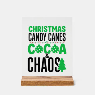 Canne de Noël au Cacao Chaos Design
