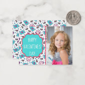 Canne Doodles Saint-Valentin Cartes photos sur mes (Devant/Arrière en situation)