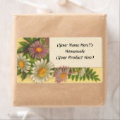 Canne Florale Vintage customisée / Étiquette à bou (En situation)