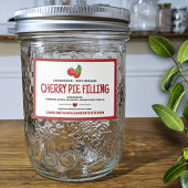 Canned Cherries Food Label Voedselcontainer Etiket