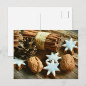 Cannedecor met zwarte ster briefkaart (Voorkant / Achterkant)