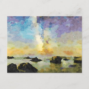 *~* Cannelle Beach Italië Sunset AP12 Briefkaart