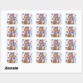 Cannelle le chat Joyeux Anniversaire ! Autocollant (Feuille)