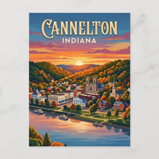 Cannelton USA Briefkaart (Voorkant)