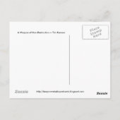 Cannelure et carte postale indigènes de Serape (Dos)