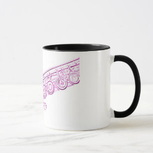 Cannelure et tasse de coeur