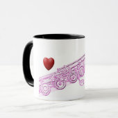 Cannelure et tasse de coeur (Devant gauche)