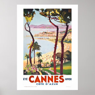  Cannes aan de Franse Rivièra Reisposter Poster