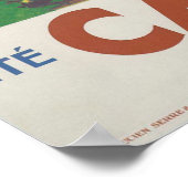 Cannes Beach - Cote d'Azur, Ete Hiver Poster (Hoek)