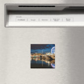 Cannes city at night port uitzicht magneet (Insitu (Vaatwasser))