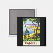  Cannes Cote D'Azur Frans reisbureau Magneet (Voorkant / Achterkant)