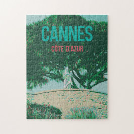 Cannes Côte d'Azur Le Suquet illustratie Frankrijk Legpuzzel
