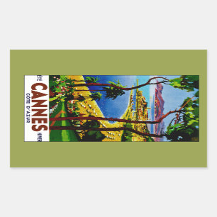 Cannes - Cote d'Azure Rechthoekige Sticker