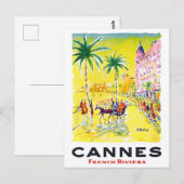 Cannes France vintage Briefkaart (Voorkant / Achterkant)