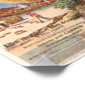 Cannes France Vintage Poster 1900 (Coin)