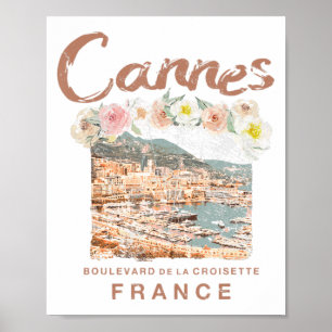 Cannes France Vintage van het Franse Riviera Festi Poster