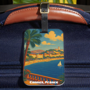 Cannes Frankrijk Franse Rivièra Vintage Bagagelabel