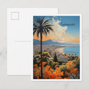 Cannes Frankrijk Reizen Esthetisch Briefkaart