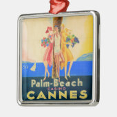 Cannes Frans reizen Metalen Ornament (Links)