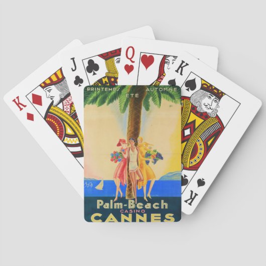  Cannes Frans reizen Pokerkaarten (Achterkant)