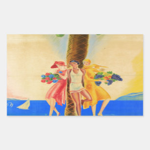  Cannes Frans reizen Rechthoekige Sticker