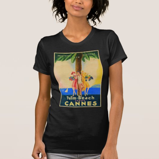  Cannes Frans reizen T-shirt (Voorkant)