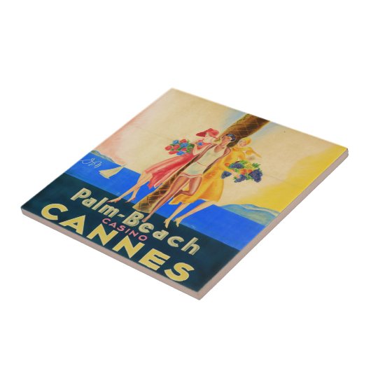 Cannes Frans reizen Tegeltje (Zijkant)