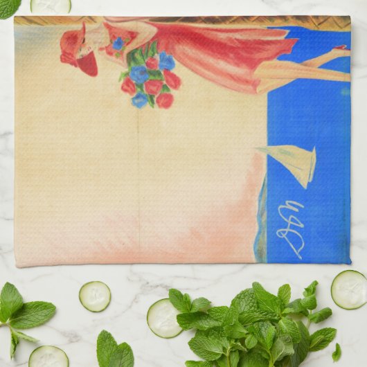 Cannes Frans reizen Theedoek (Gevouwen)