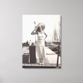 Cannes jaren '30 canvas afdruk