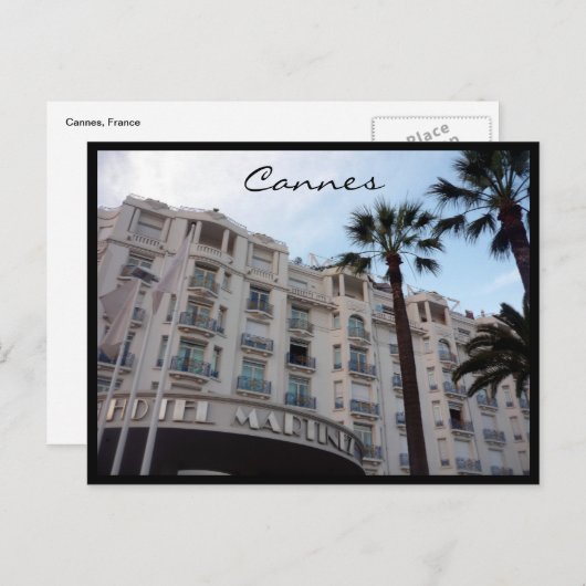 cannes martinez briefkaart (Voorkant / Achterkant)
