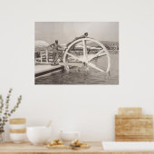 Cannes, op het strand in 1935 poster (Keuken)