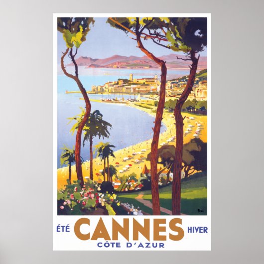 Cannes Travel Poster (Voorkant)