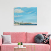 Cannes Zee Front 2014 Canvas Afdruk (Insitu (Woonkamer))