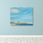 Cannes Zee Front 2014 Canvas Afdruk (Insitu (Houten vloer))